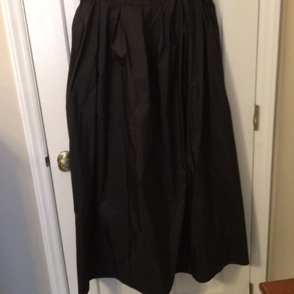 Lord & Taylor NWOT black silk full length skirt